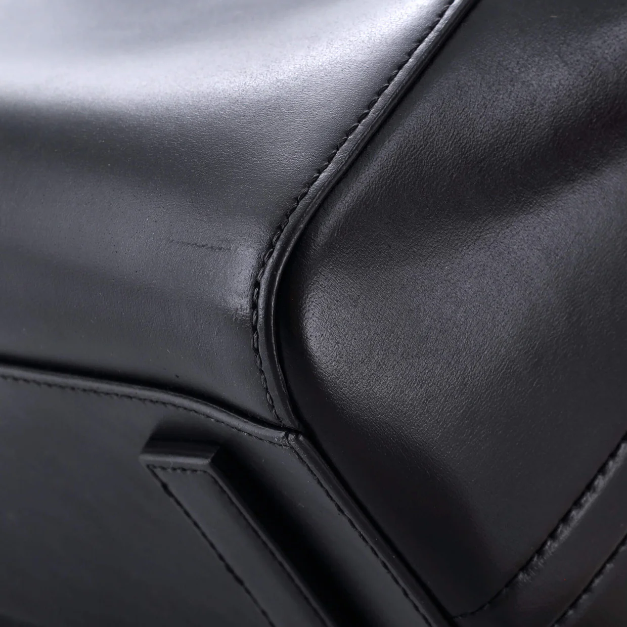 Antigona Bag Glazed Leather Small - Deep Luxury