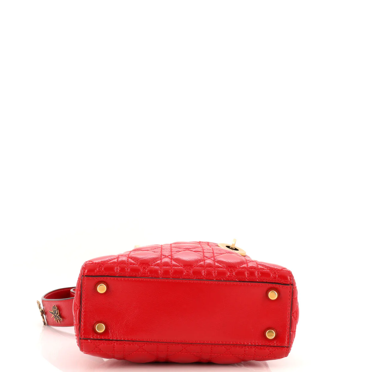 My Lady Dior Bag Cannage Quilted Crinkled Patent - Deep Luxury