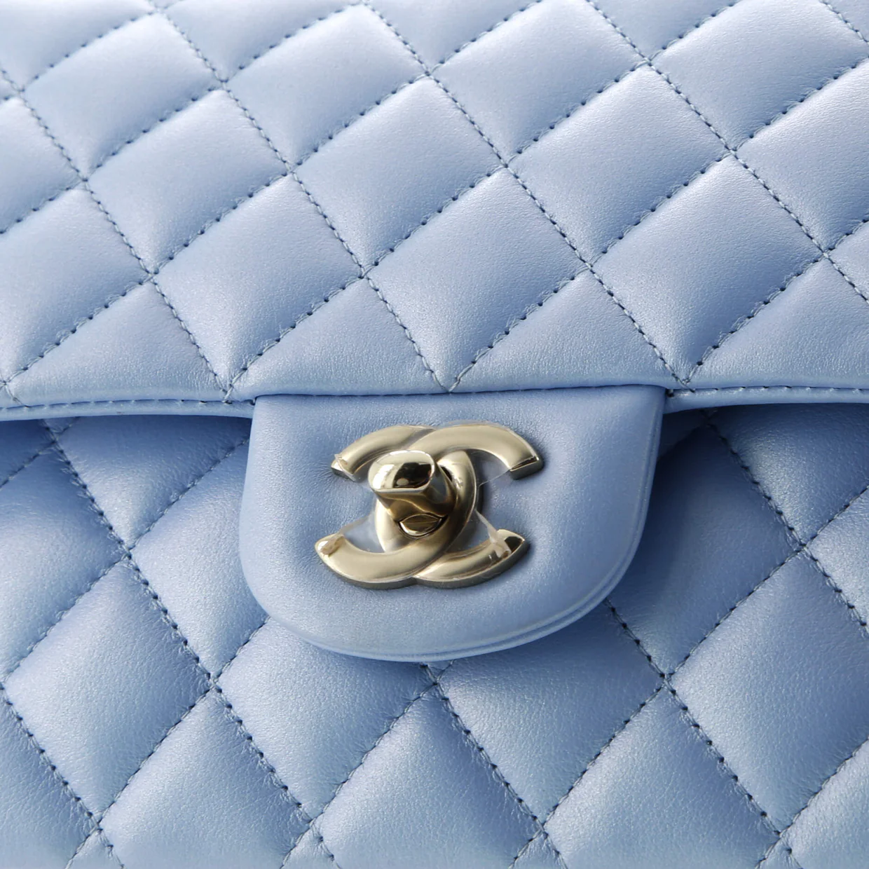 Classic Double Flap Bag Quilted Iridescent Lambskin Medium - Deep Luxury