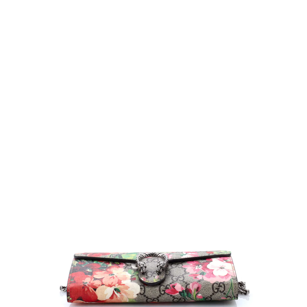 Dionysus Chain Wallet Blooms Print GG Coated Canvas Long - Deep Luxury