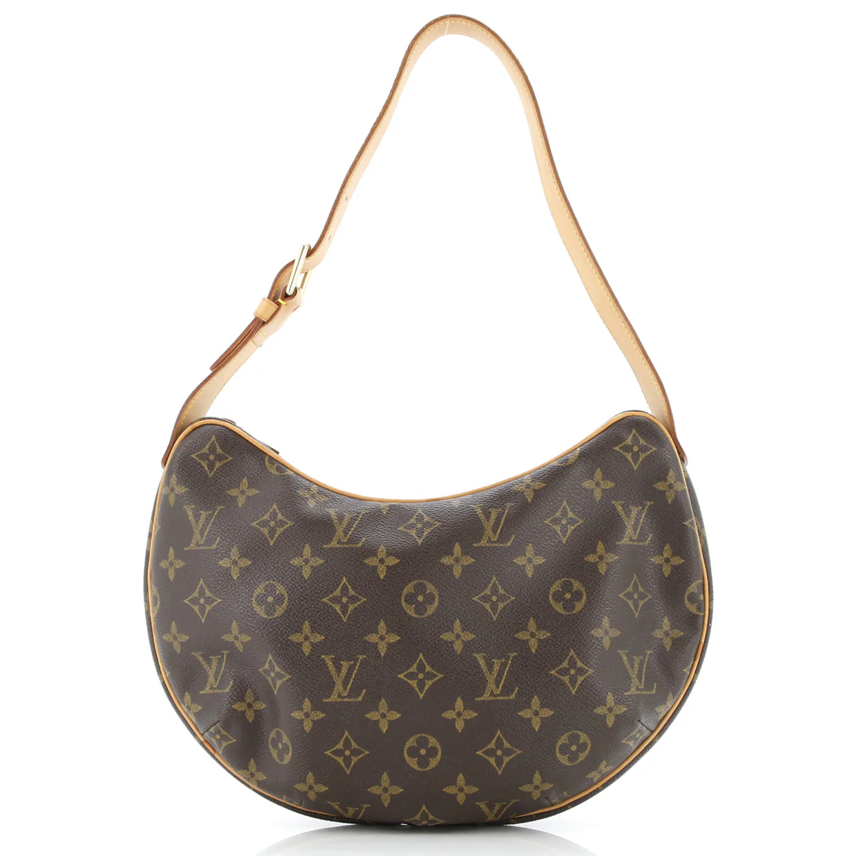 Croissant Handbag Monogram Canvas MM - Deep Luxury