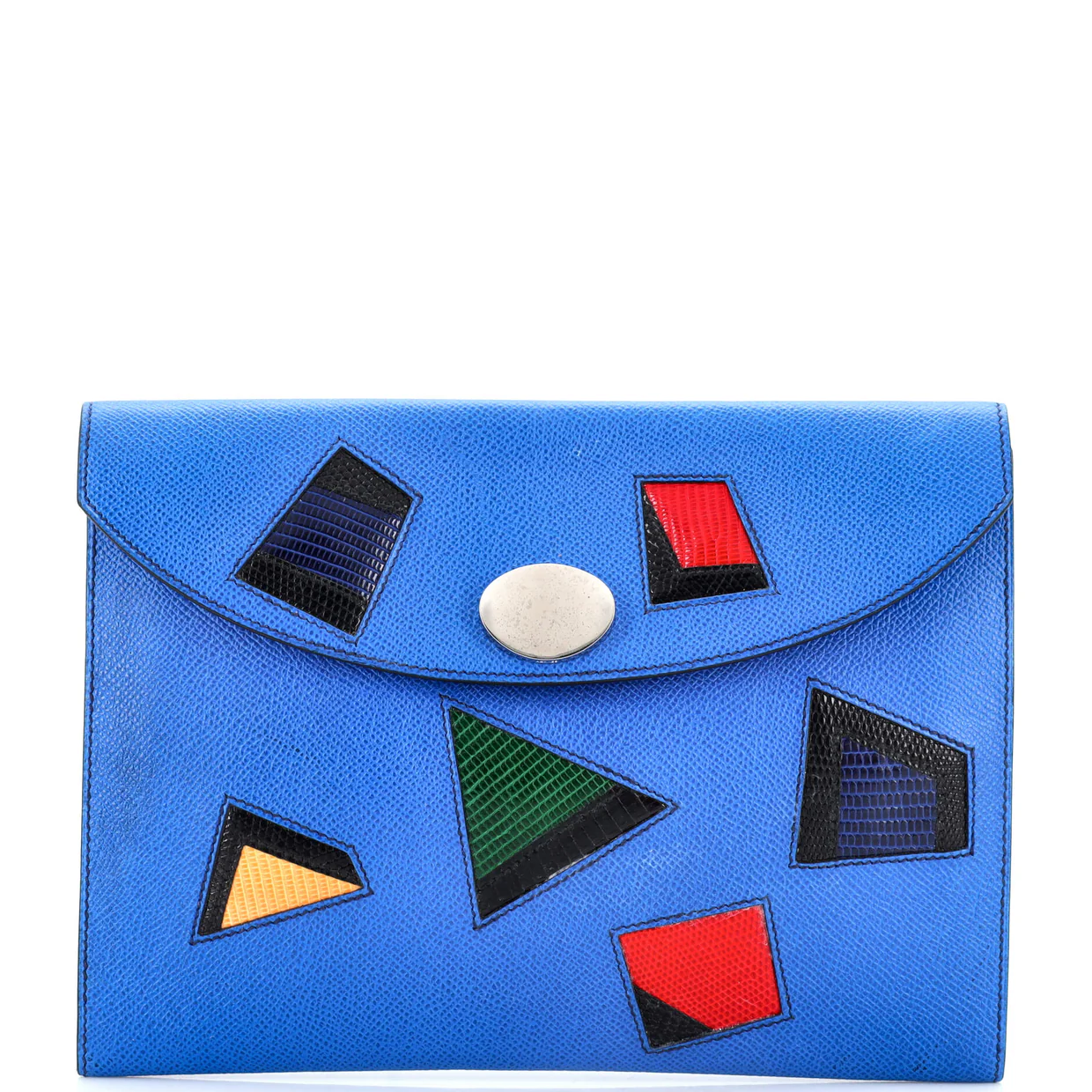 Rio Clutch Leather with Lizard PM - Deep Luxury
