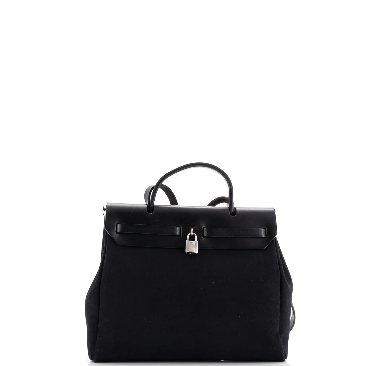 Herbag Toile and Leather PM - Deep Luxury