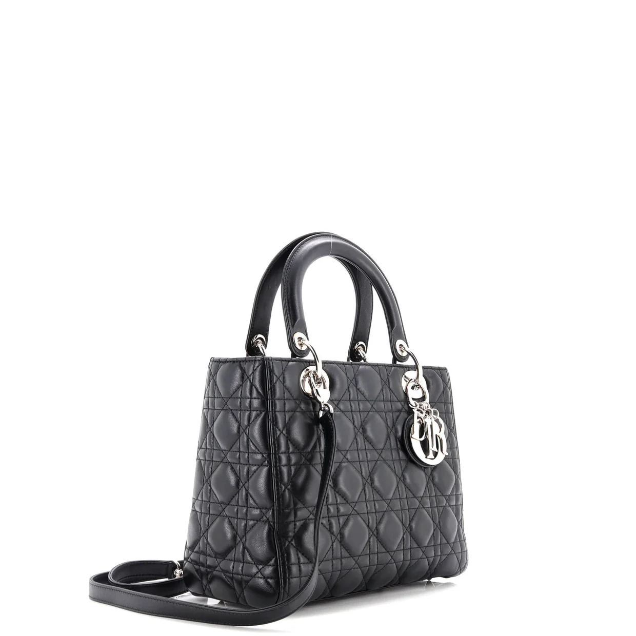 Lady Dior Bag Cannage Quilt Lambskin Medium - Deep Luxury