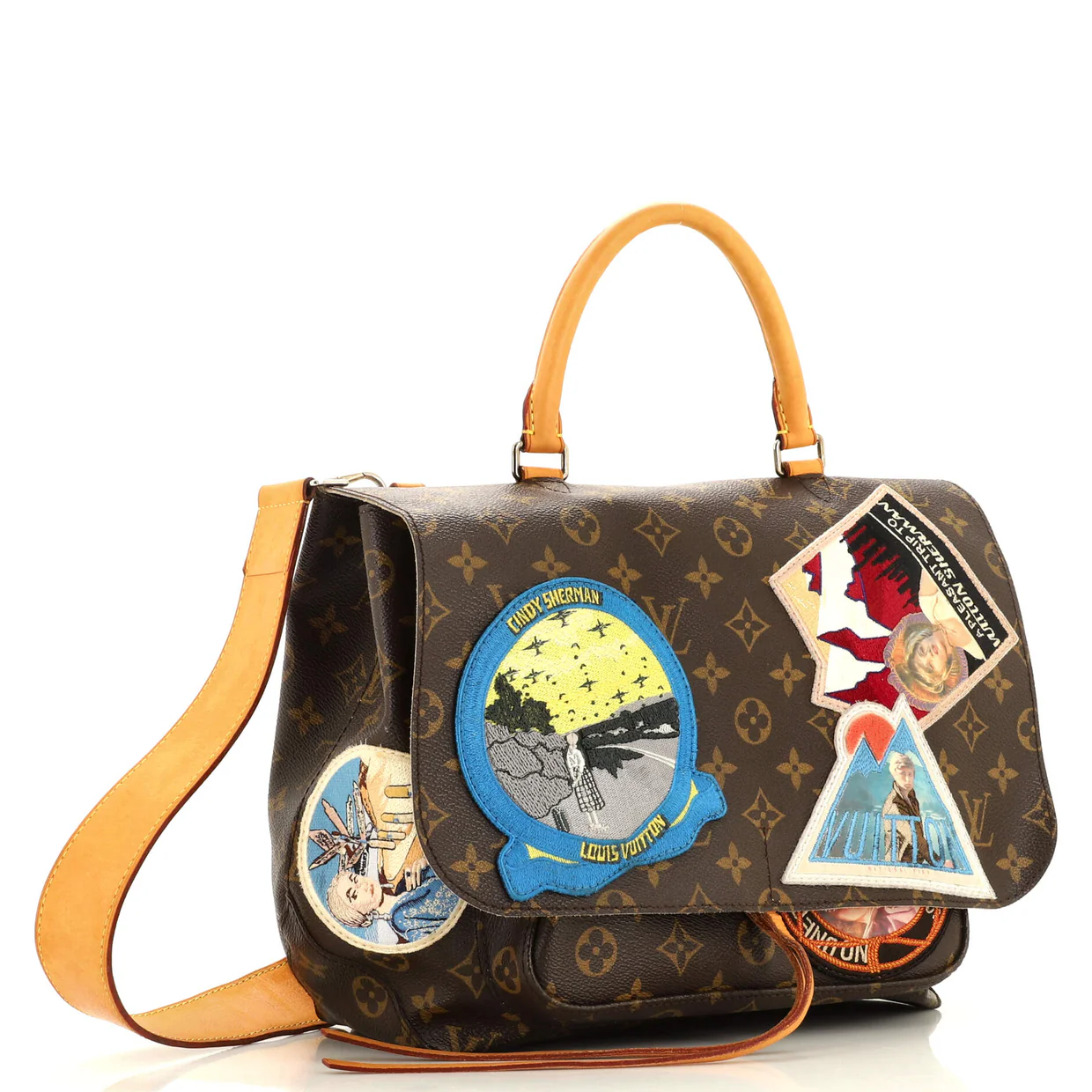 Cindy Sherman Camera Messenger Bag Patch Embellished Monogram Canvas - Deep Luxury
