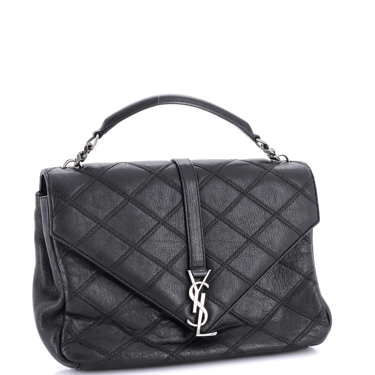 Classic Monogram College Bag Quilted Leather Large - Deep Luxury