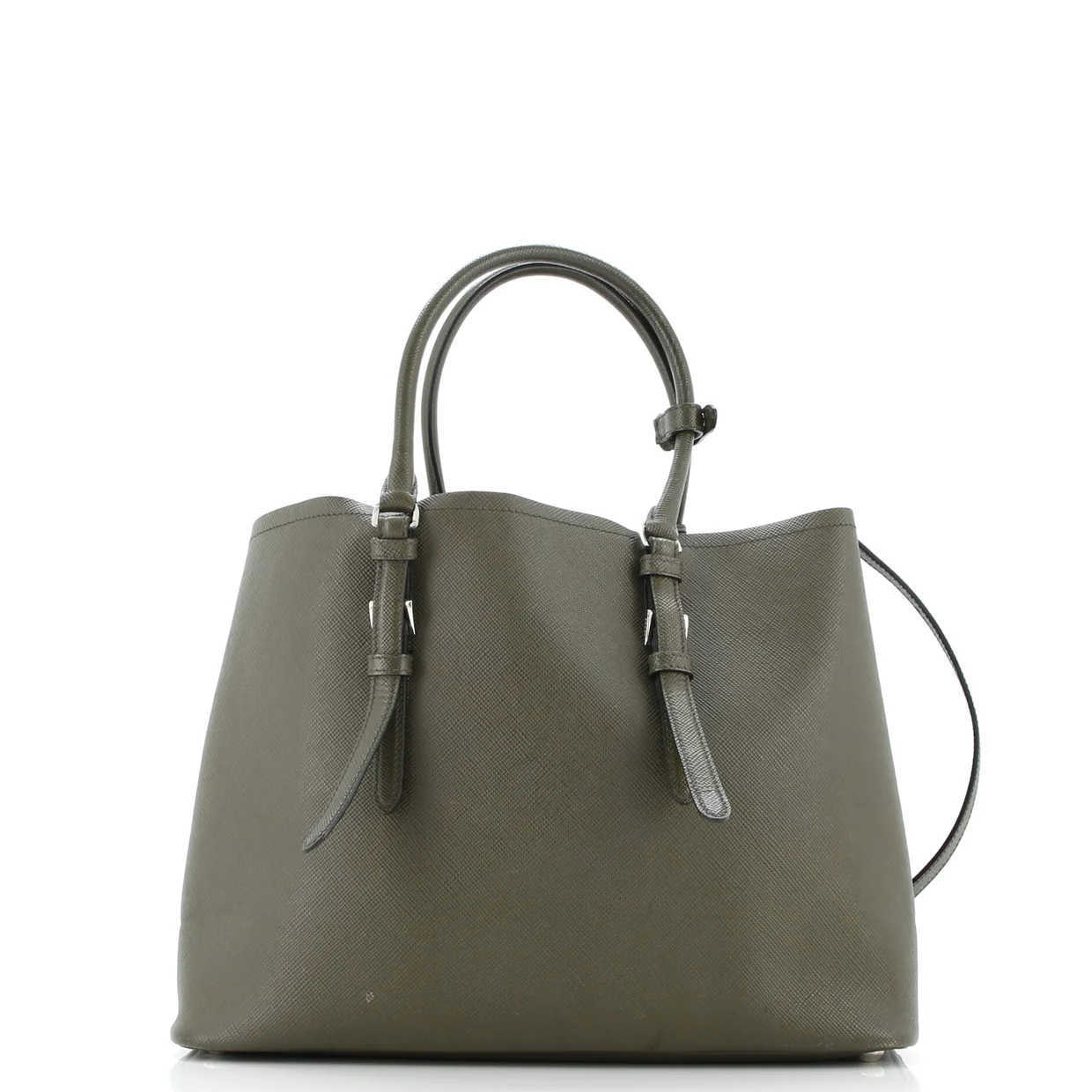 Cuir Double Tote Saffiano Leather Large - Deep Luxury