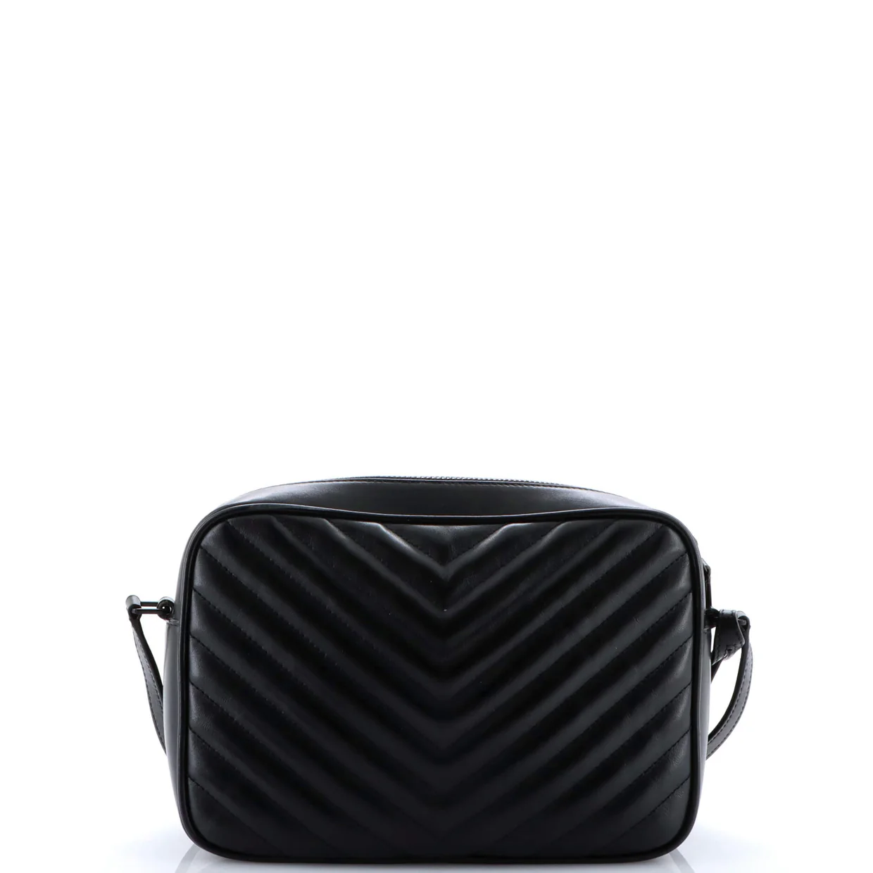 Lou Camera Bag Matelasse Chevron Leather Small - Deep Luxury