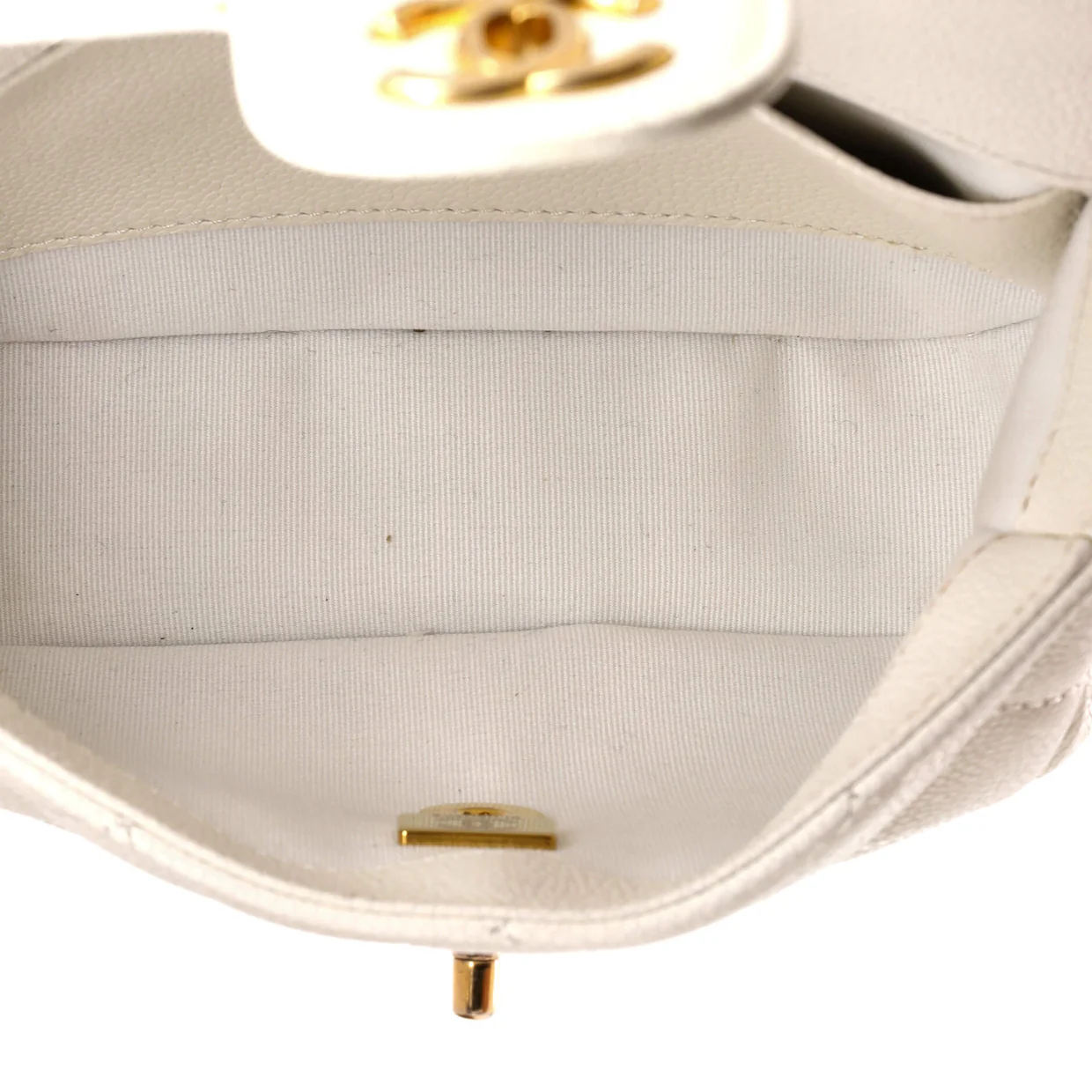 CC Adjustable Strap Flap Messenger Bag Quilted Caviar Mini - Deep Luxury