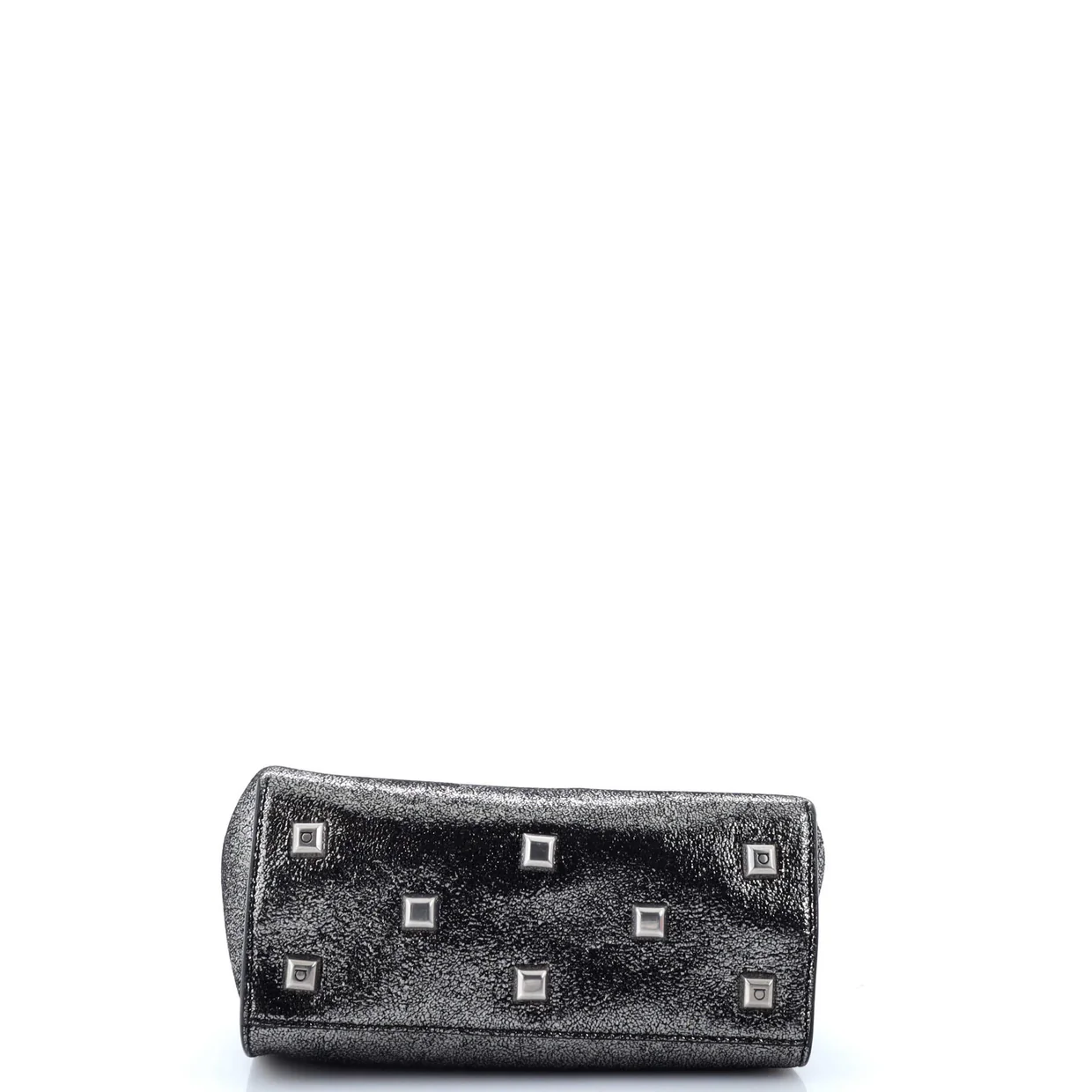 Studio Box Satchel Glitter Leather Small - Deep Luxury