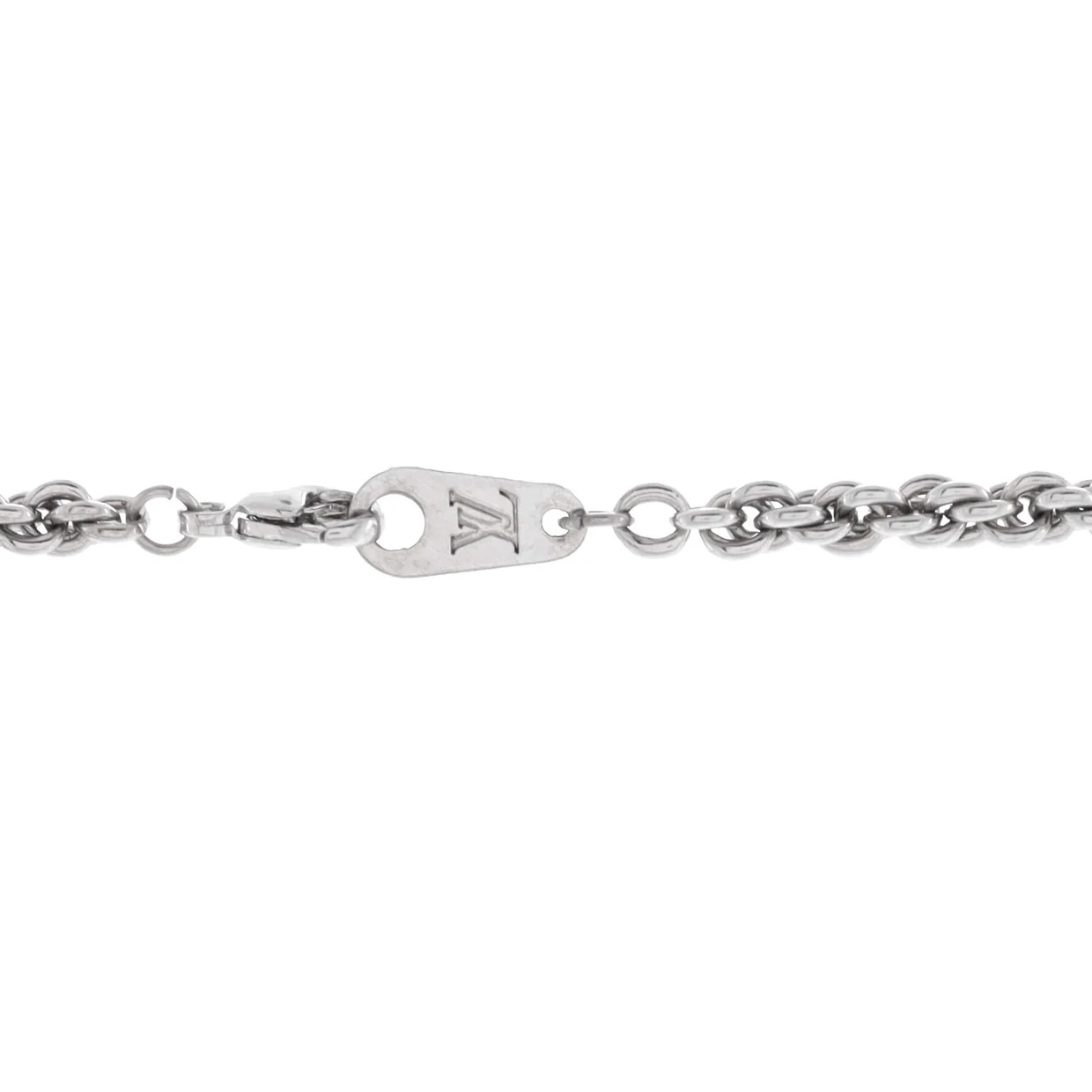 Nigo Squared Necklace Metal with Crystals - Deep Luxury
