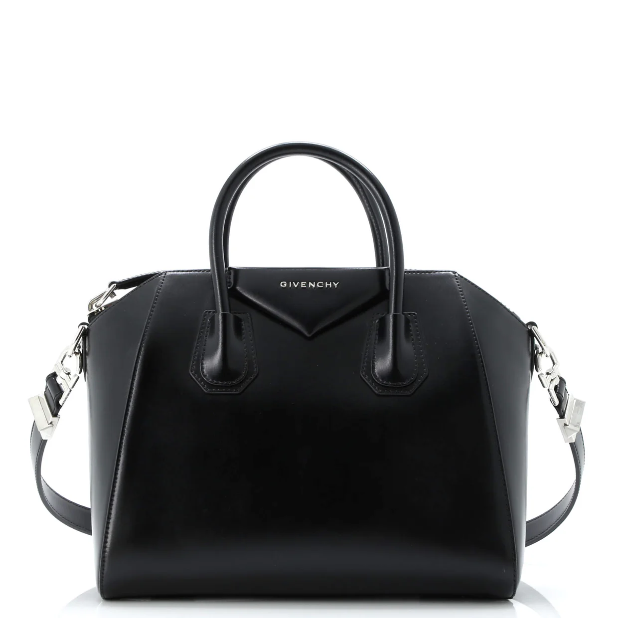 Antigona Bag Glazed Leather Small - Deep Luxury