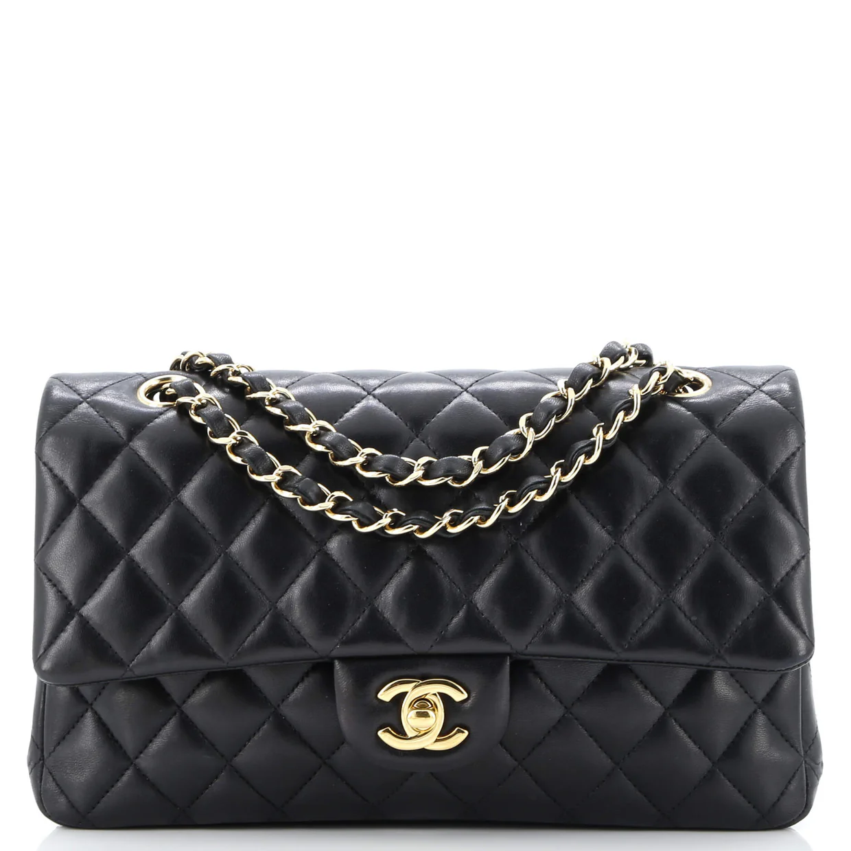 Classic Double Flap Bag Quilted Lambskin Medium - Deep Luxury