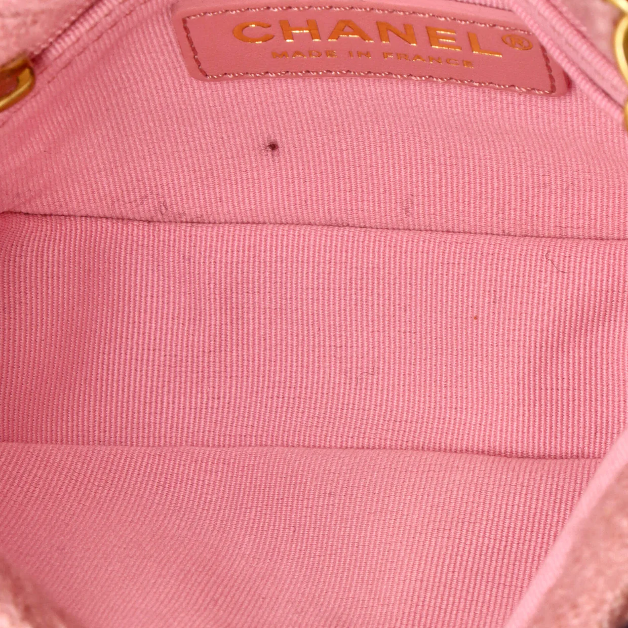 CC Round Flap Messenger Tweed and Shearling - Deep Luxury