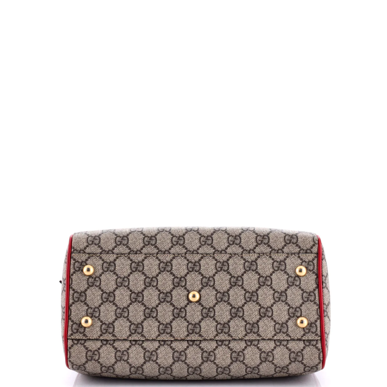 Convertible Boston Bag Embroidered GG Coated Canvas Small - Deep Luxury