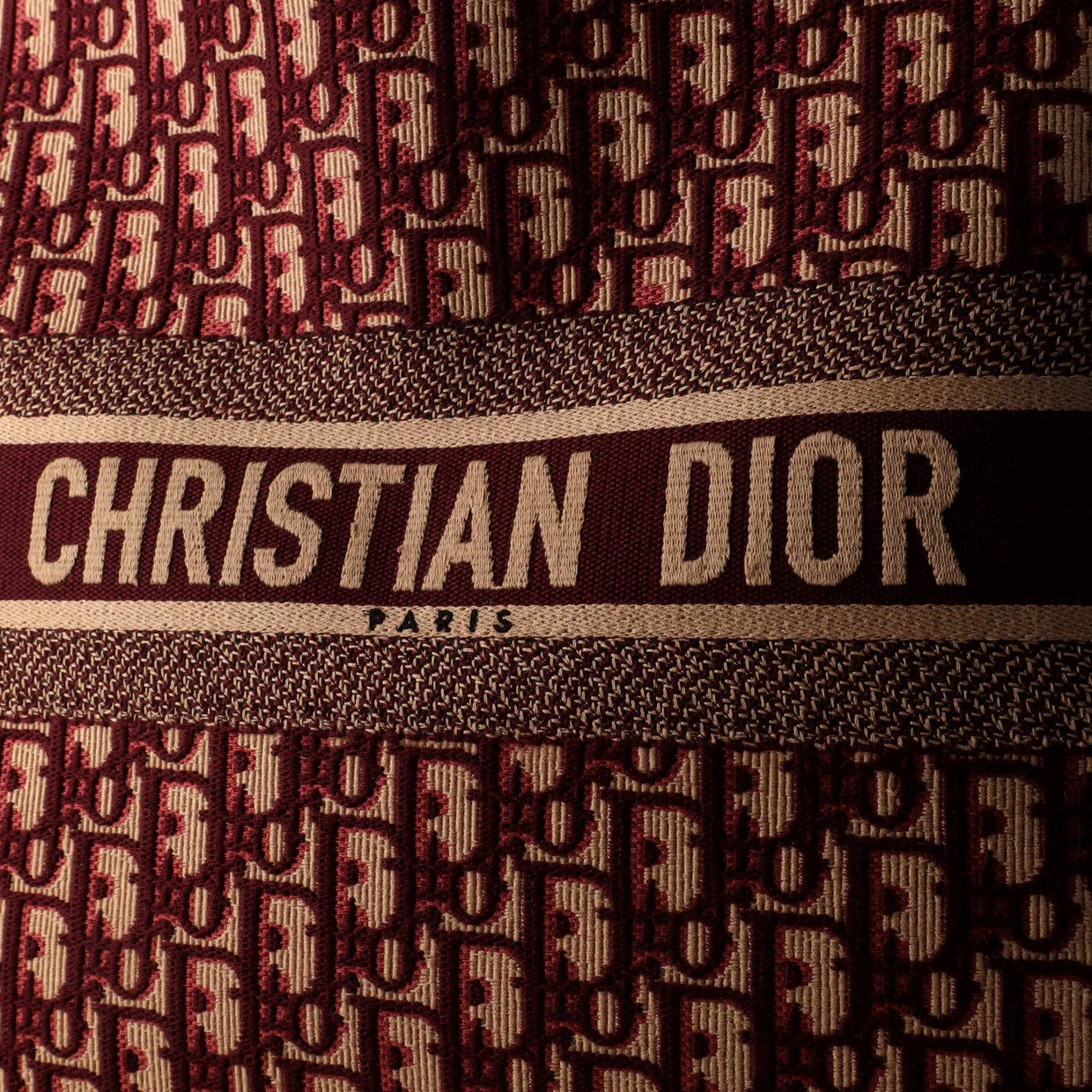 Book Tote Oblique Canvas Large - Deep Luxury