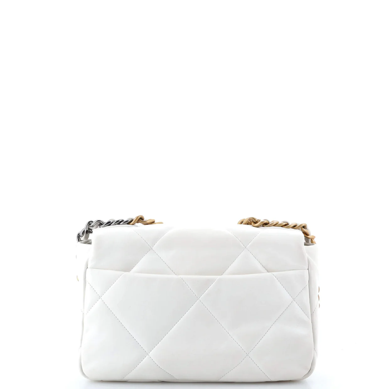 19 Flap Bag Quilted Leather Medium - Deep Luxury
