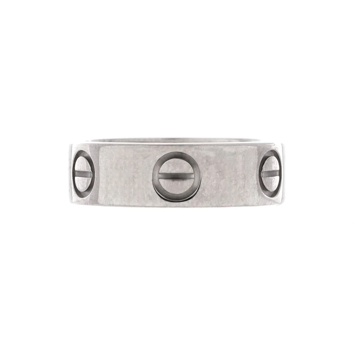 Love Band Ring 18K White Gold - Deep Luxury