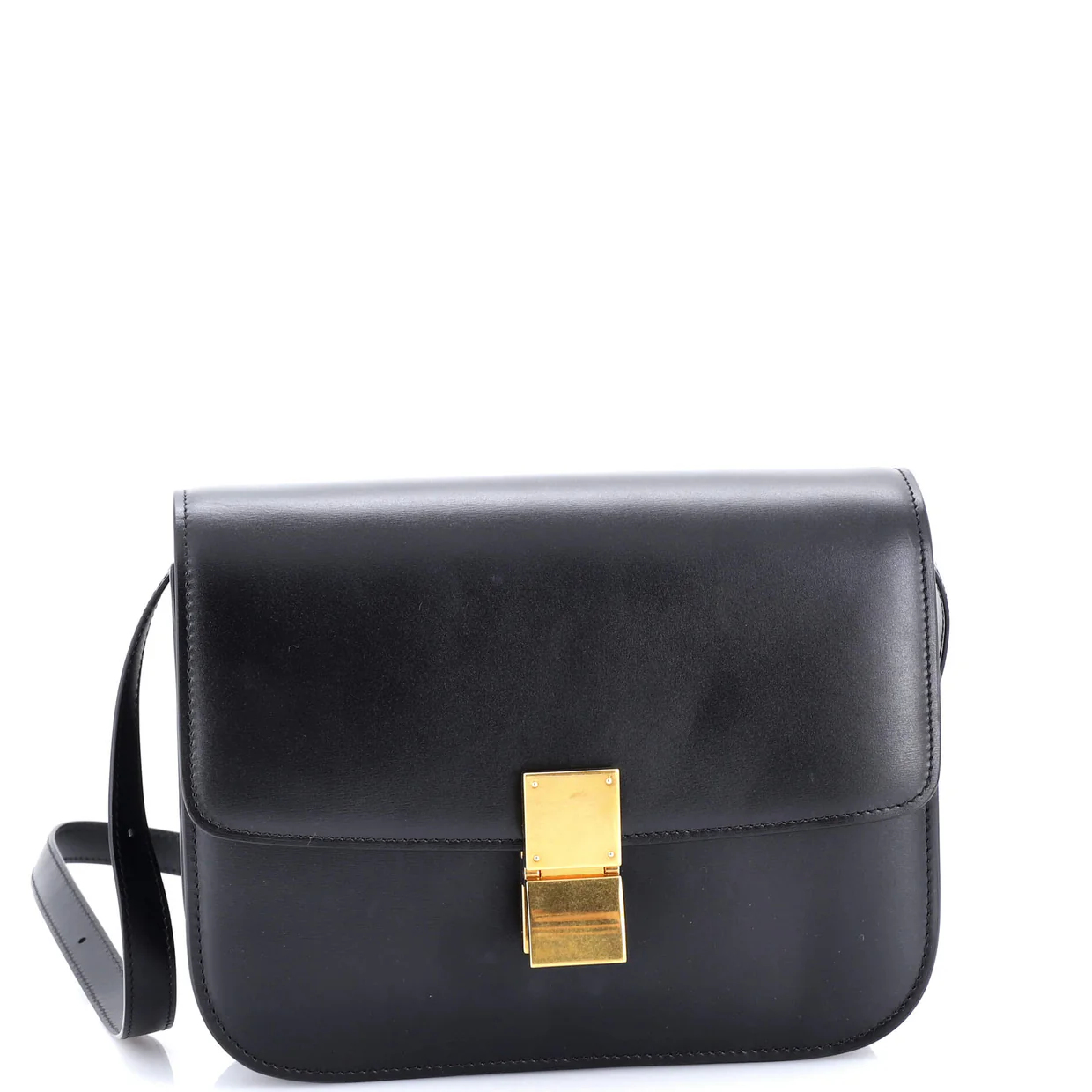 Classic Box Bag Smooth Leather Medium - Deep Luxury