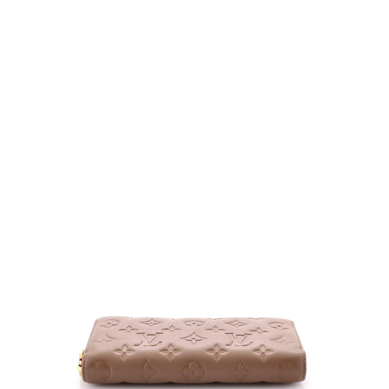Coussin Zippy Wallet Monogram Embossed Lambskin - Deep Luxury