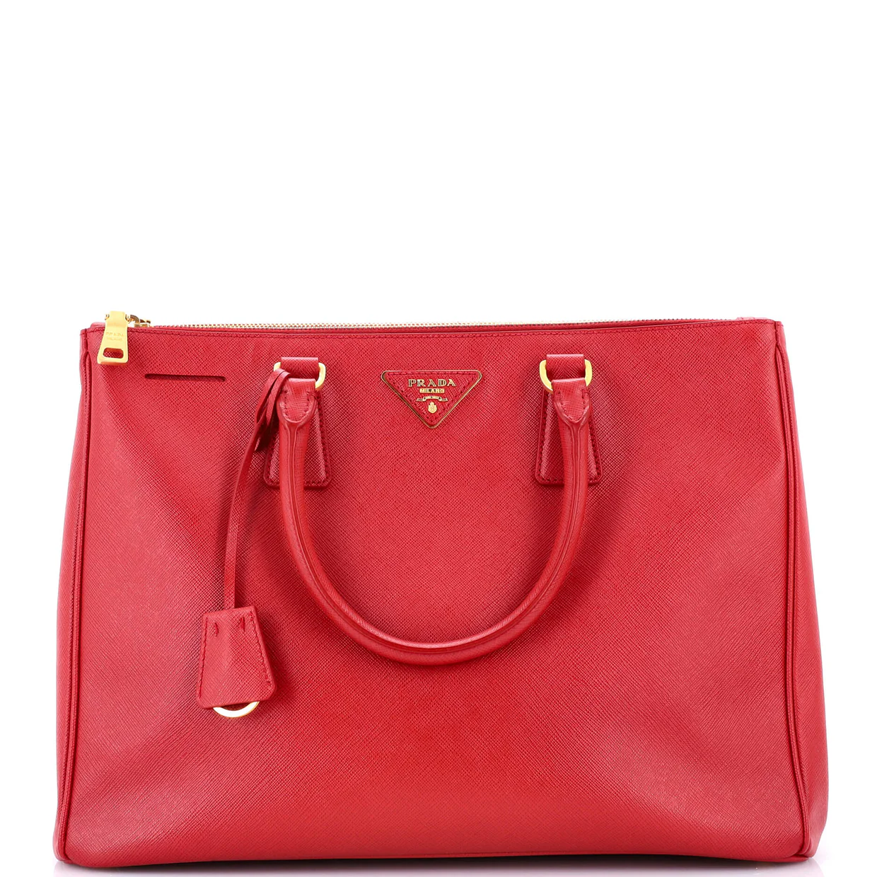Double Zip Lux Tote Saffiano Leather Large - Deep Luxury