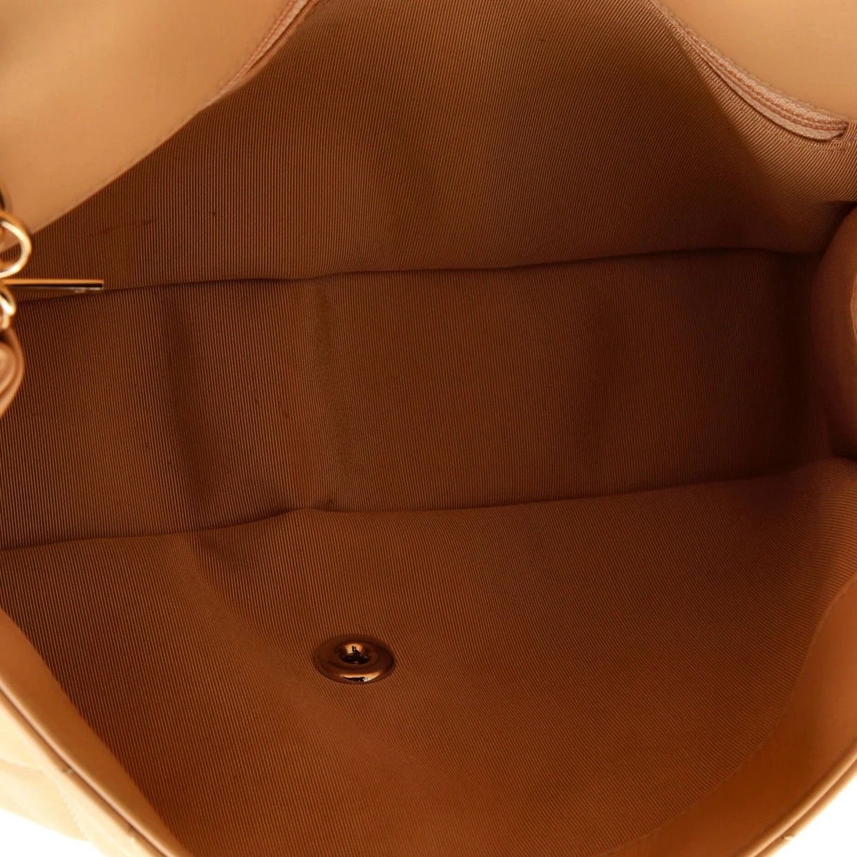 Running Chain Around Flap Bag Quilted Crumpled Calfskin Large - Deep Luxury