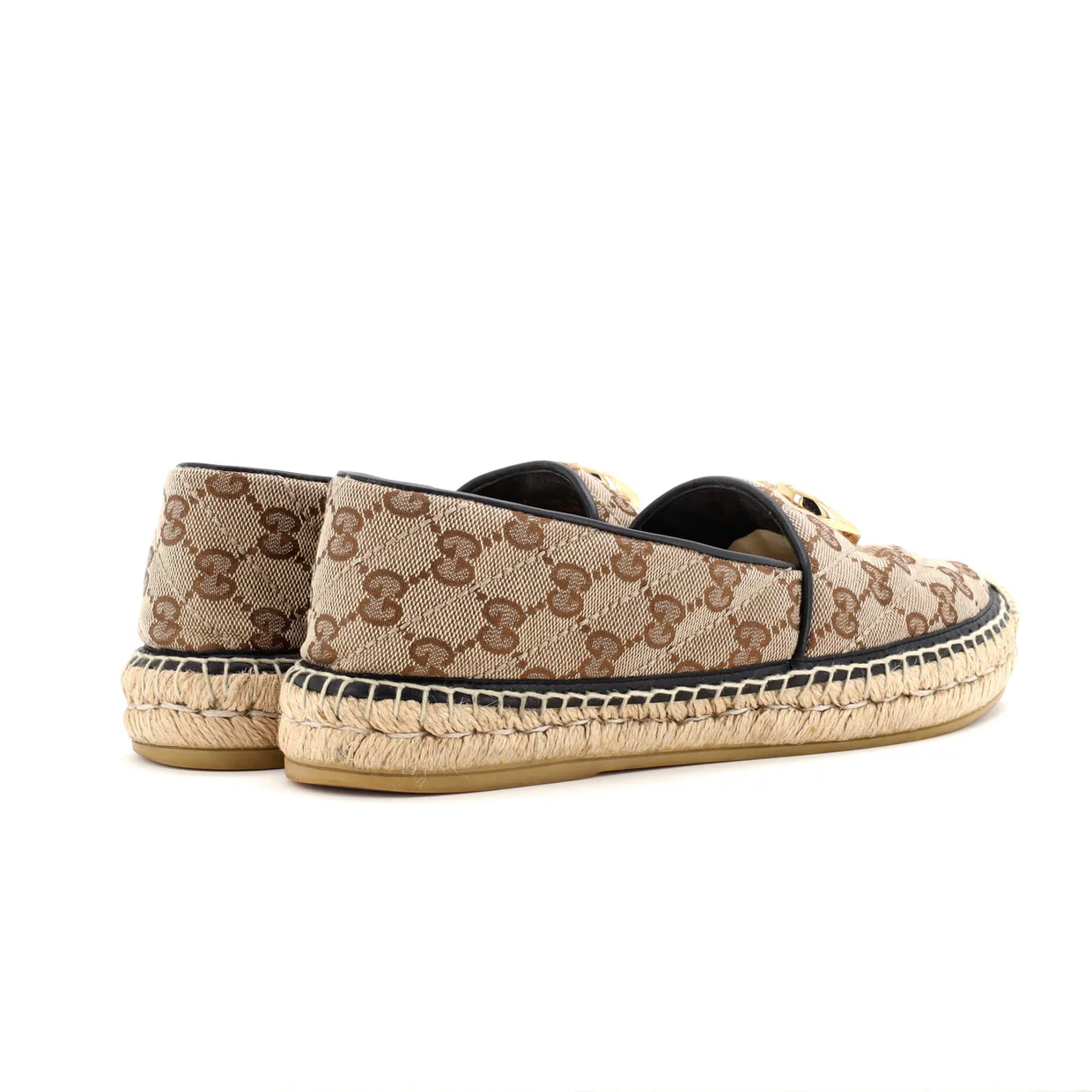 Women's GG Marmont Espadrilles Diagonal Quilted GG Canvas - Deep Luxury