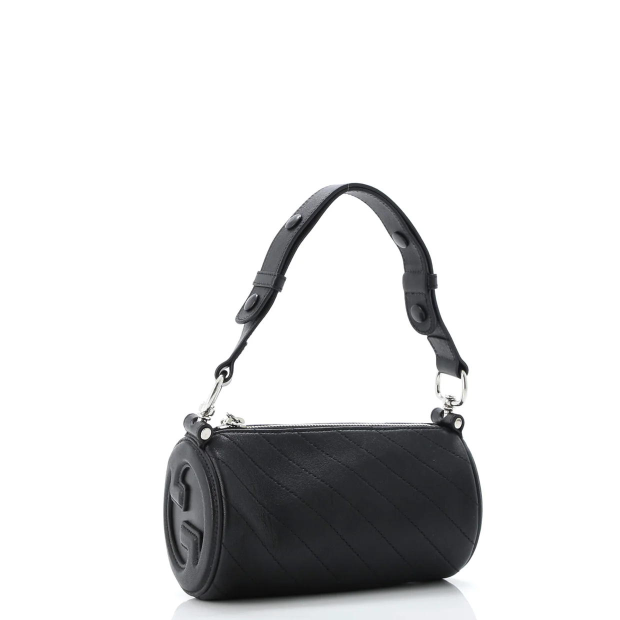 Blondie Shoulder Bag Diagonal Quilted Leather Mini - Deep Luxury