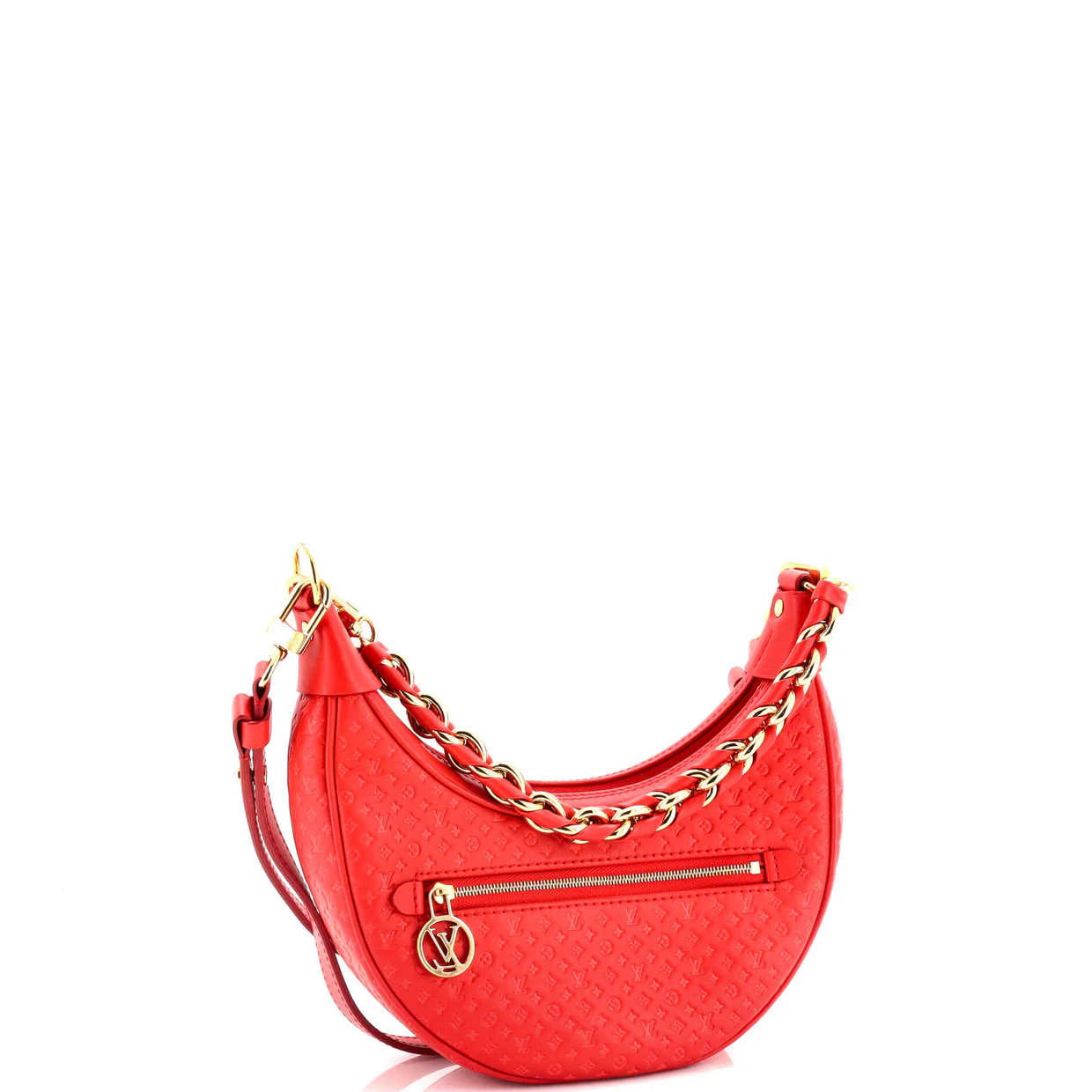 Loop Handbag Nanogram Embossed Leather - Deep Luxury