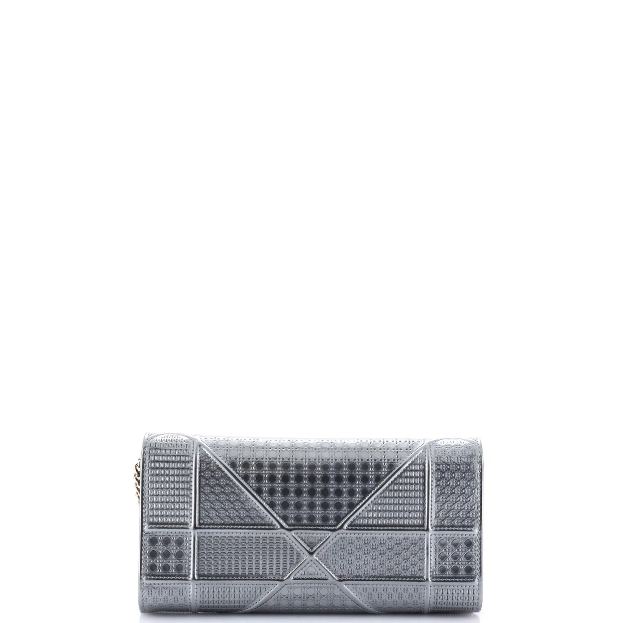 Diorama Croisiere Chain Wallet Cannage Embossed Calfskin - Deep Luxury