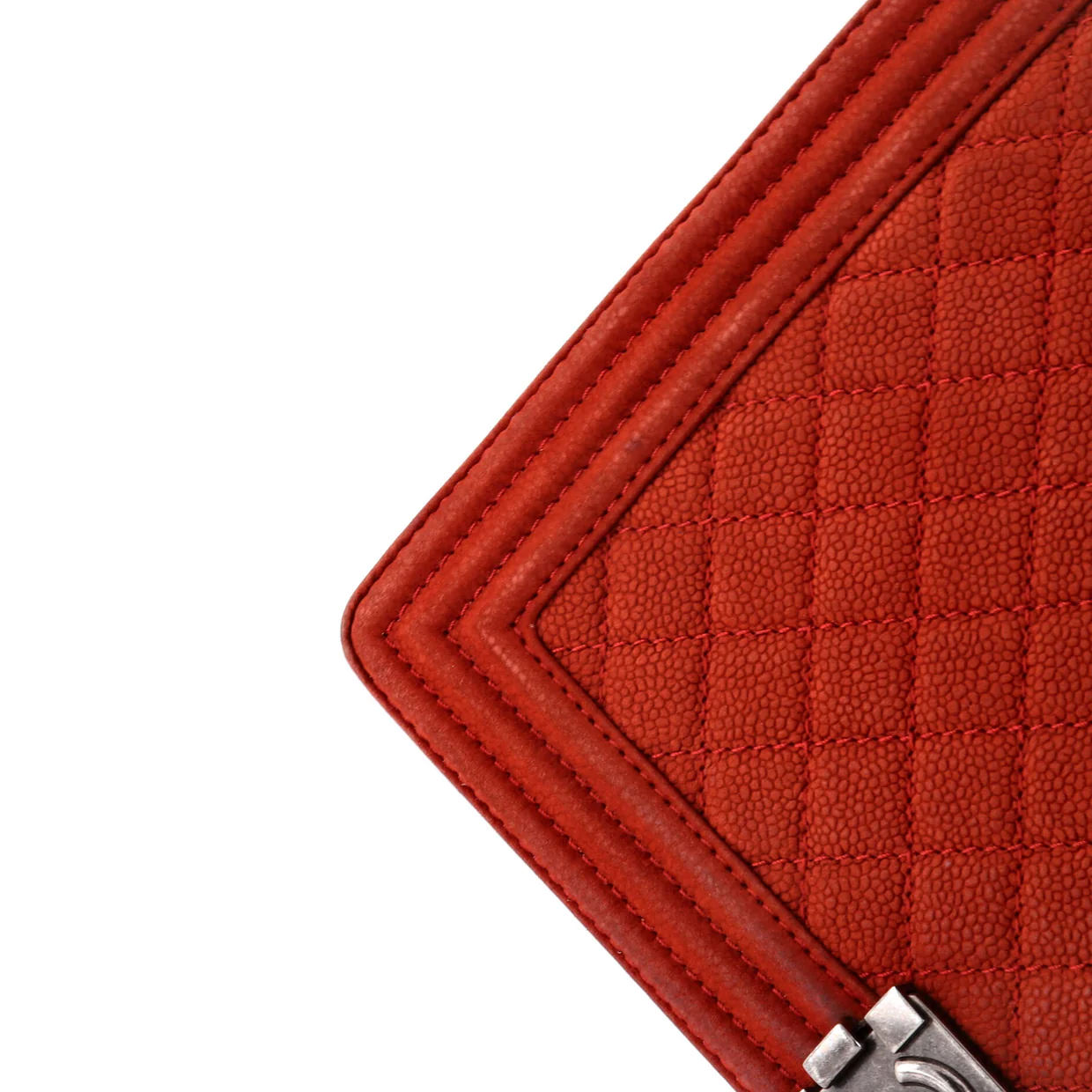 Boy Flap Bag Quilted Matte Caviar Large - Deep Luxury