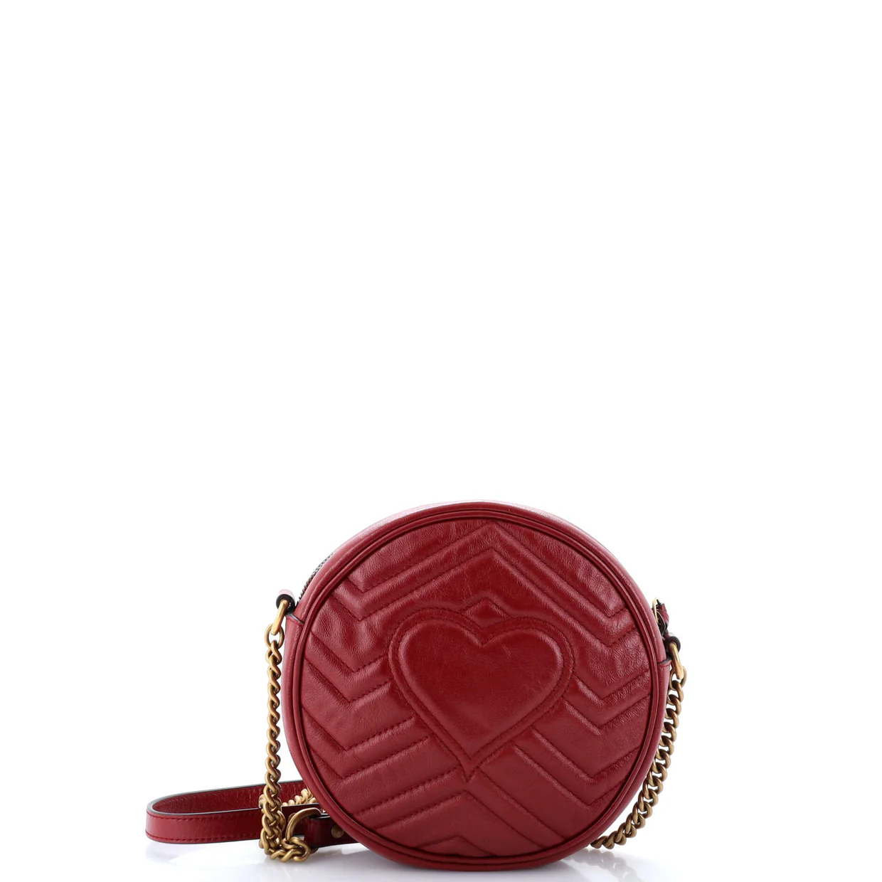 GG Marmont Round Shoulder Bag Matelasse Leather Mini - Deep Luxury