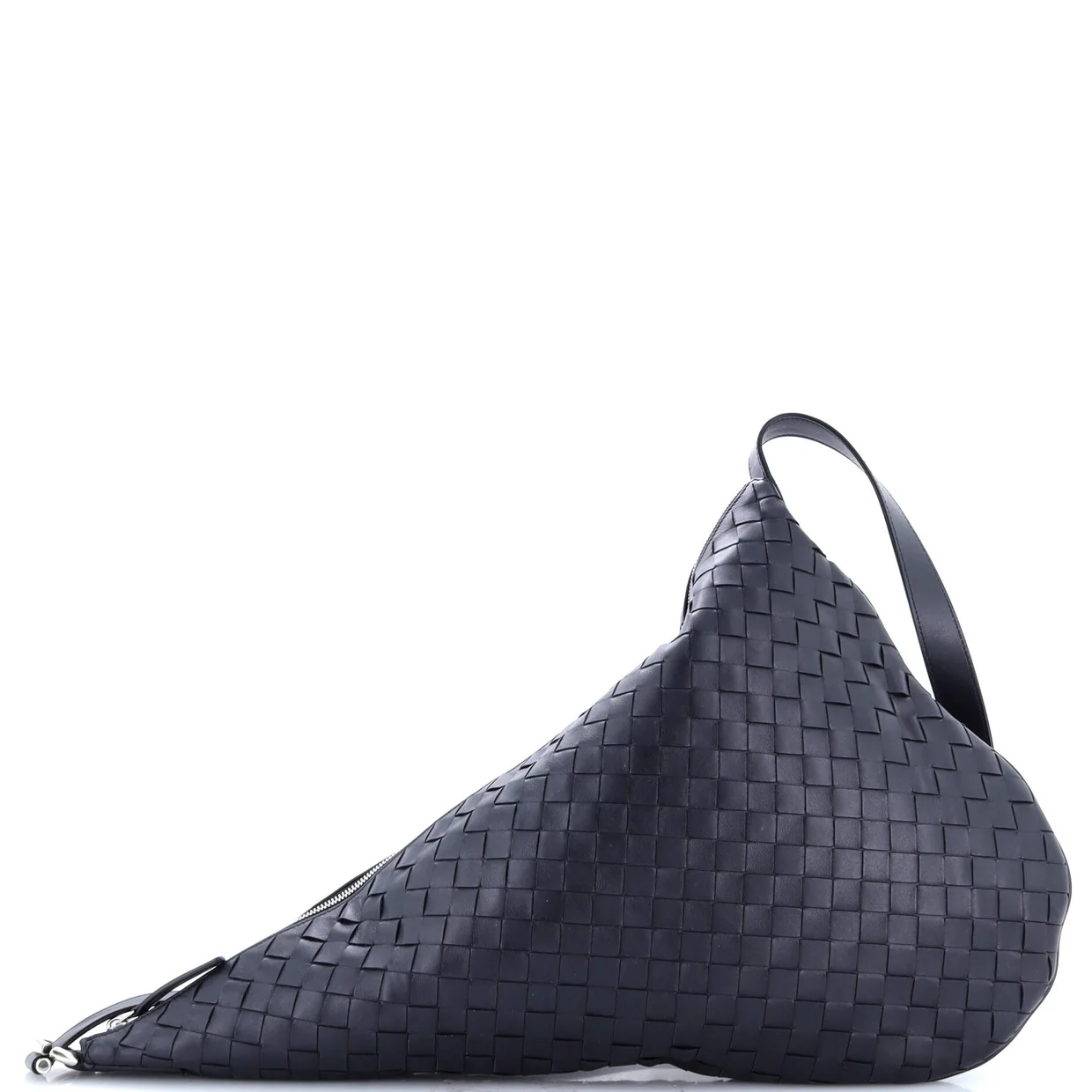 Virgule Shoulder Bag Intrecciato Nappa Large - Deep Luxury