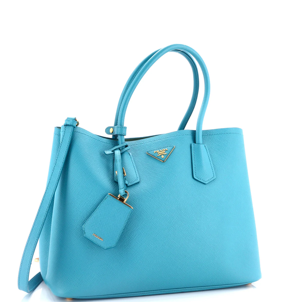 Cuir Double Tote Saffiano Leather Large - Deep Luxury