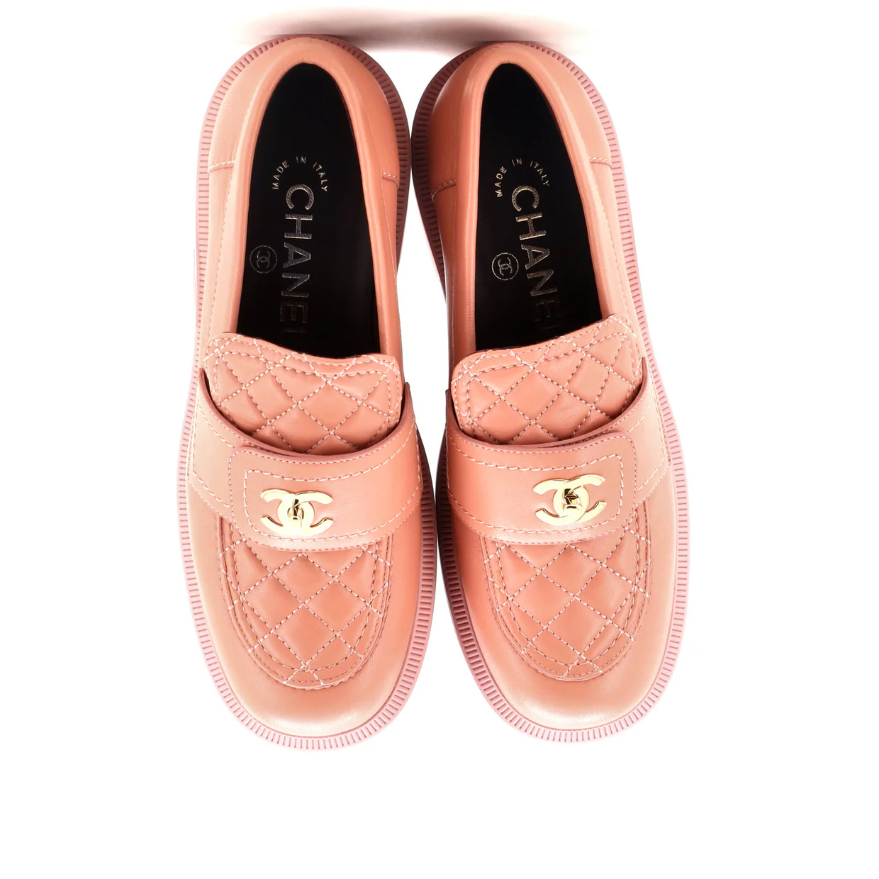 Women's CC Loafers Quilted Leather - Deep Luxury