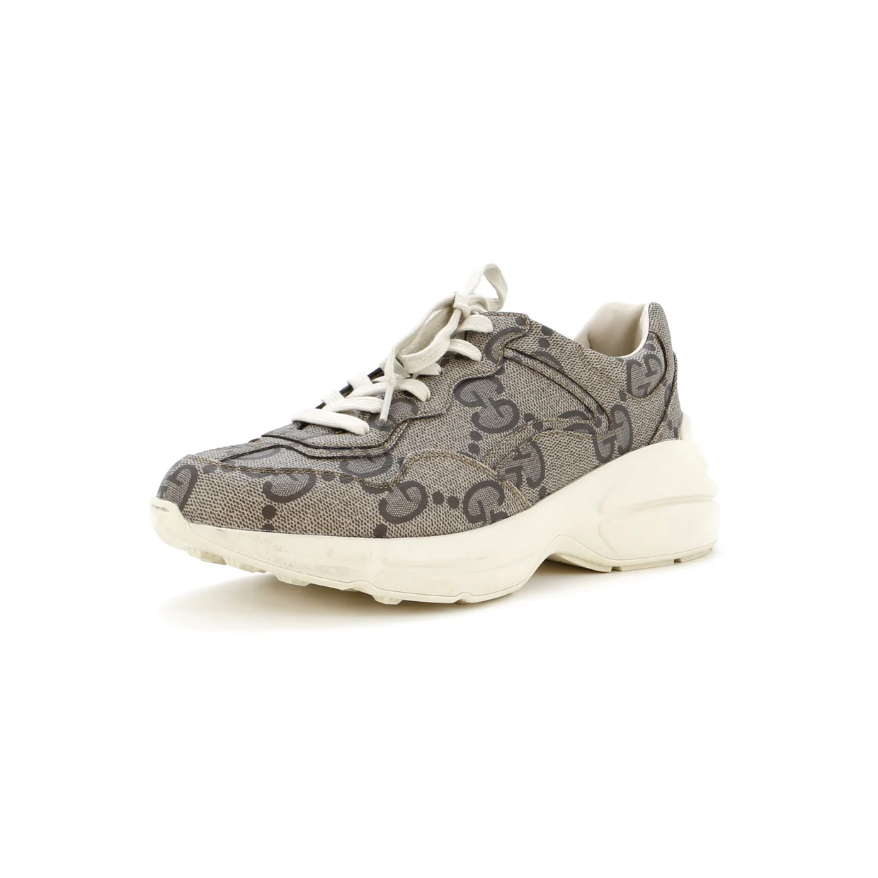 Rhyton Sneakers Jumbo GG Coated Canvas - Deep Luxury