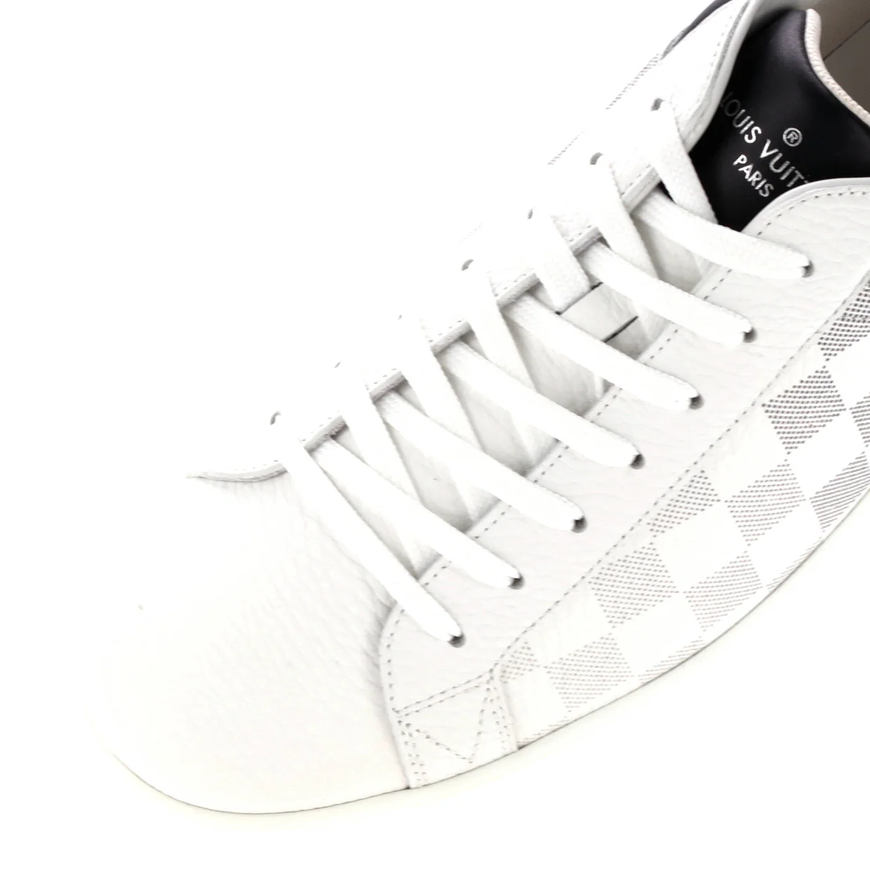 Men's Luxembourg Sneakers Gradient Damier Leather - Deep Luxury