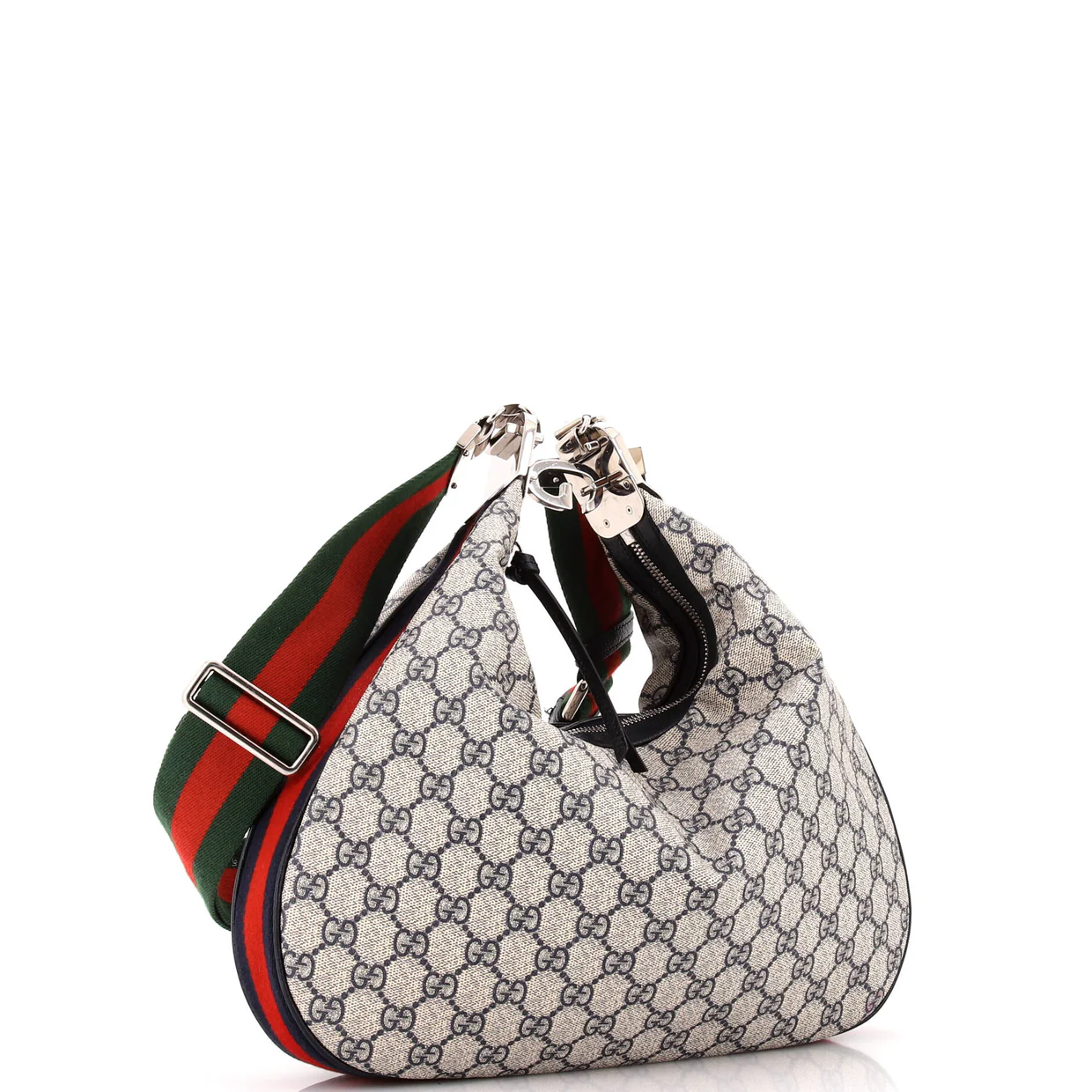 Attache Shoulder Bag GG Coated Canvas Medium - Deep Luxury