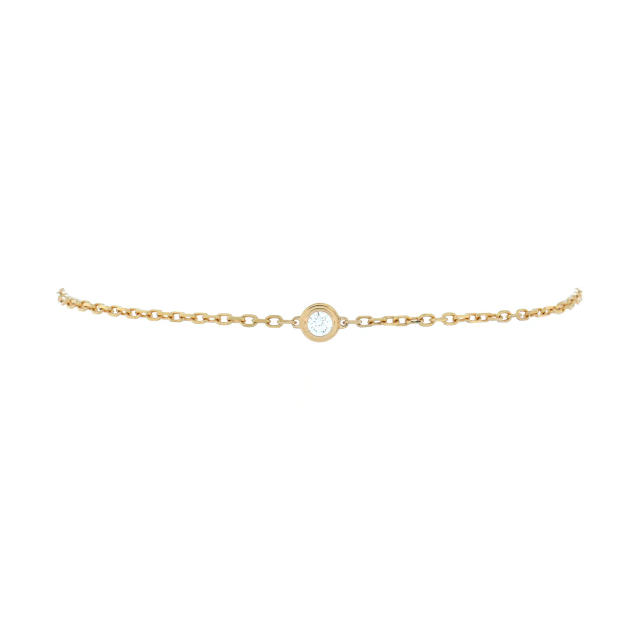 D'Amour Bracelet 18K Yellow Gold and Diamond Small - Deep Luxury