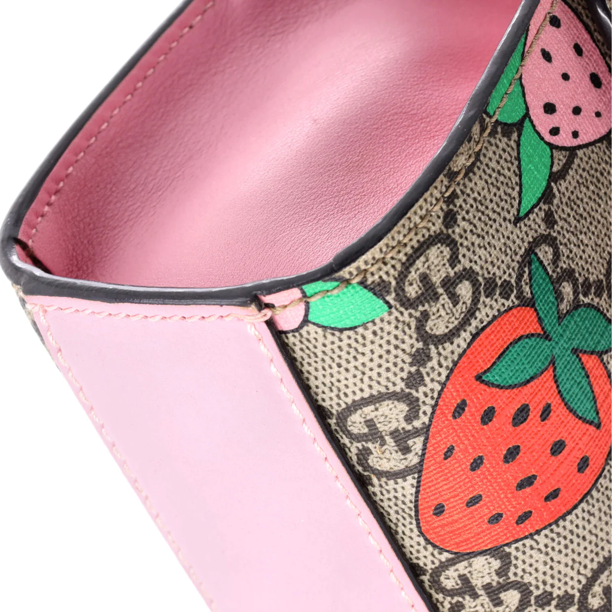 Padlock Shoulder Bag Printed GG Coated Canvas Small - Deep Luxury