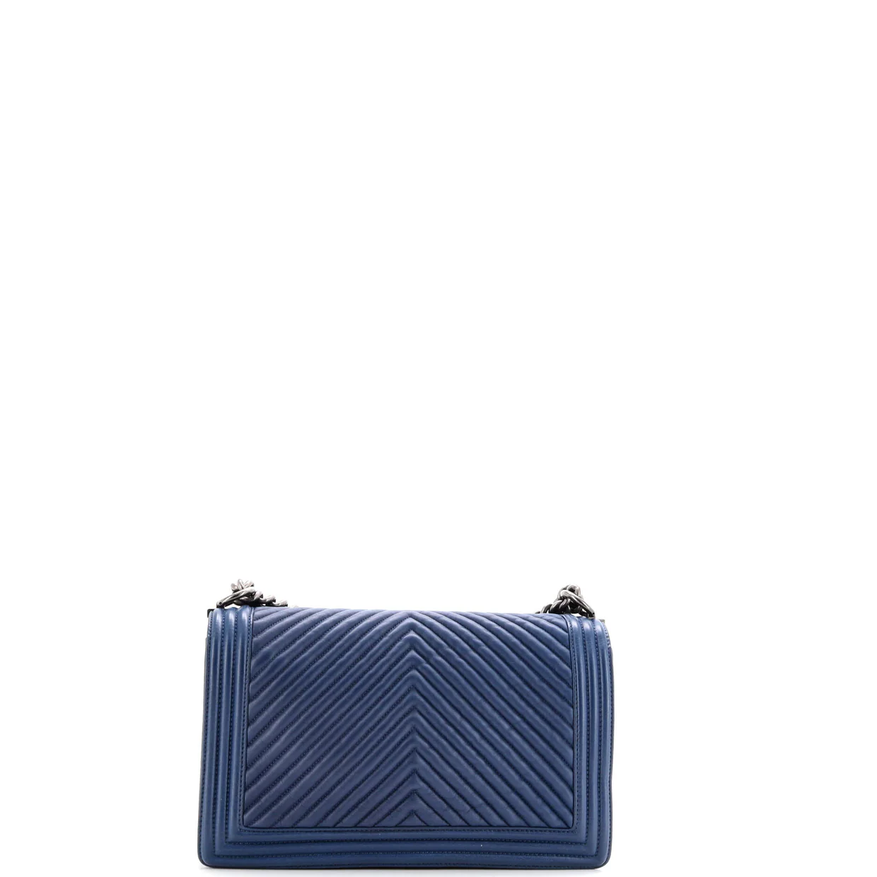 Boy Flap Bag Chevron Wrinkled Lambskin New Medium - Deep Luxury