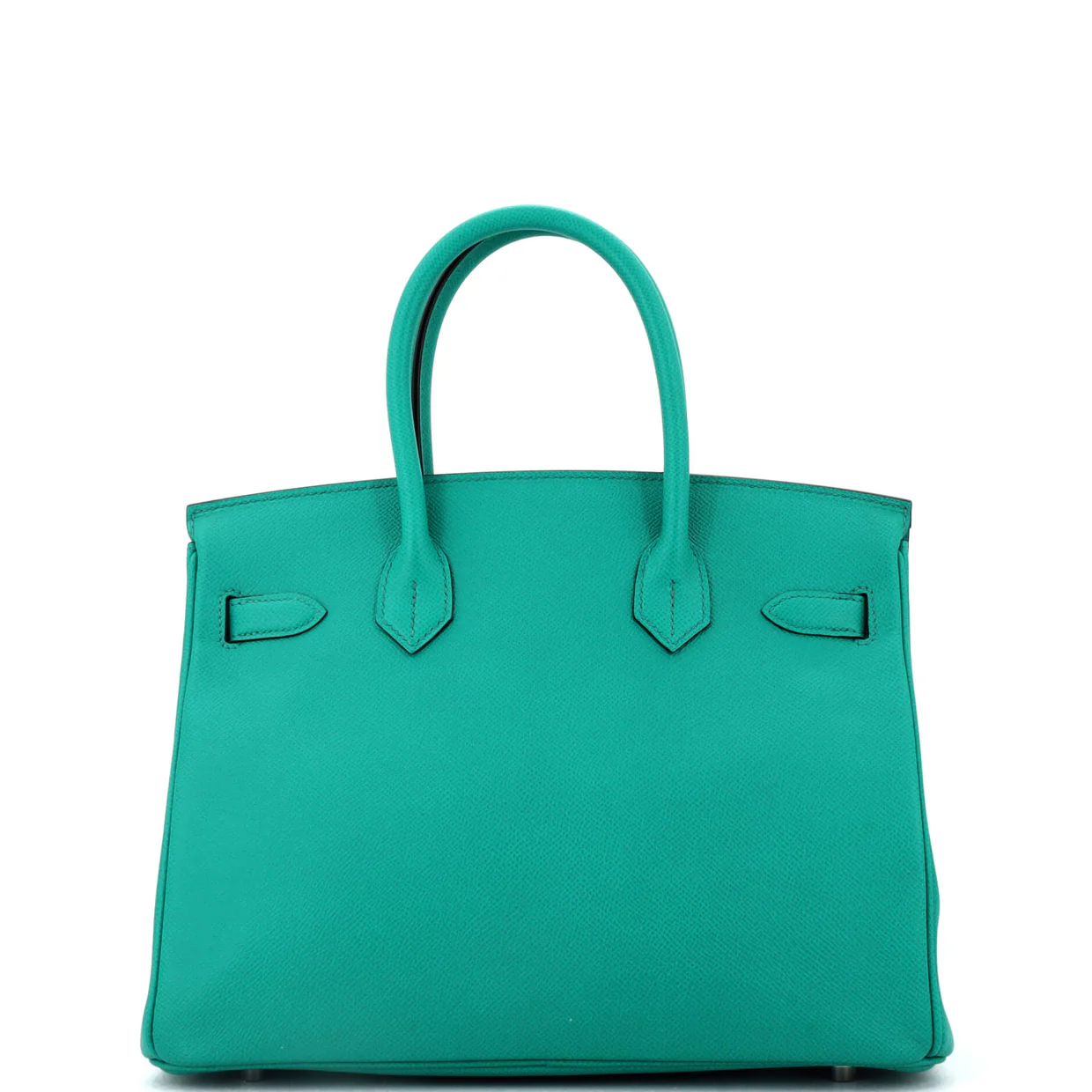 Birkin Handbag Bleu Paon Epsom with Palladium Hardware 30 - Deep Luxury