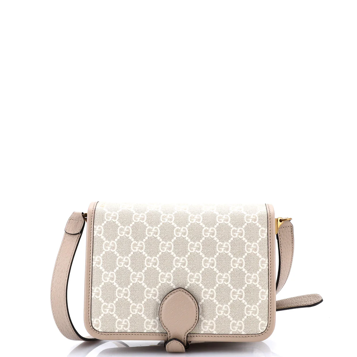 Interlocking G Patch Messenger Bag GG Coated Canvas Mini - Deep Luxury