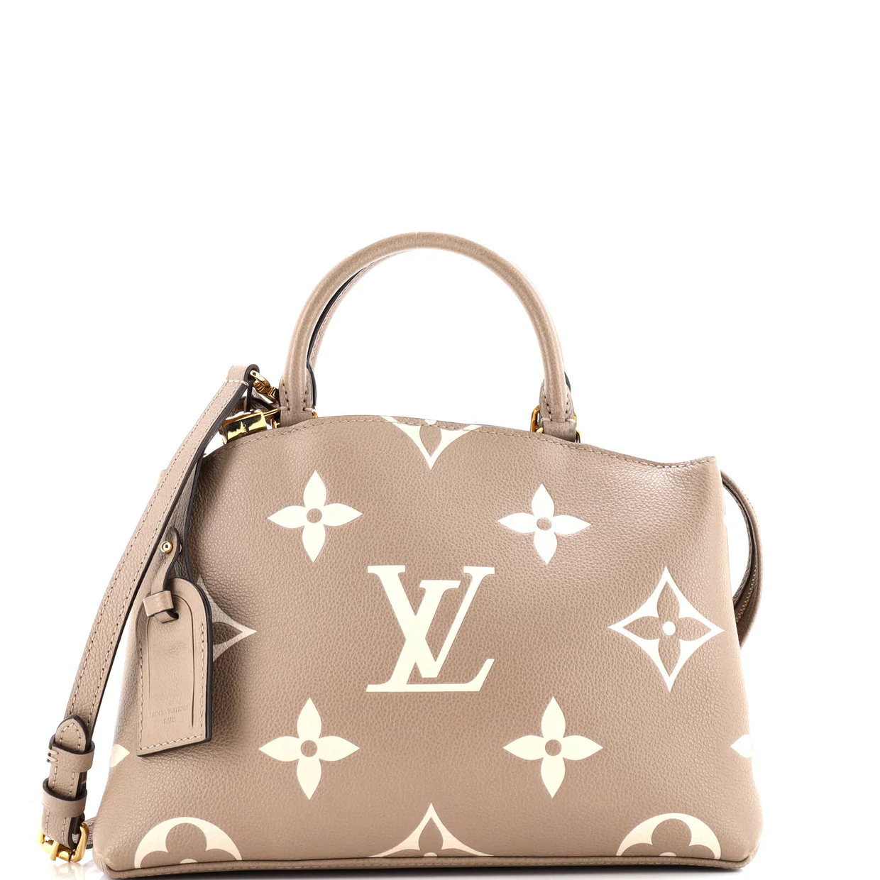 Petit Palais Handbag Bicolor Monogram Empreinte Giant - Deep Luxury