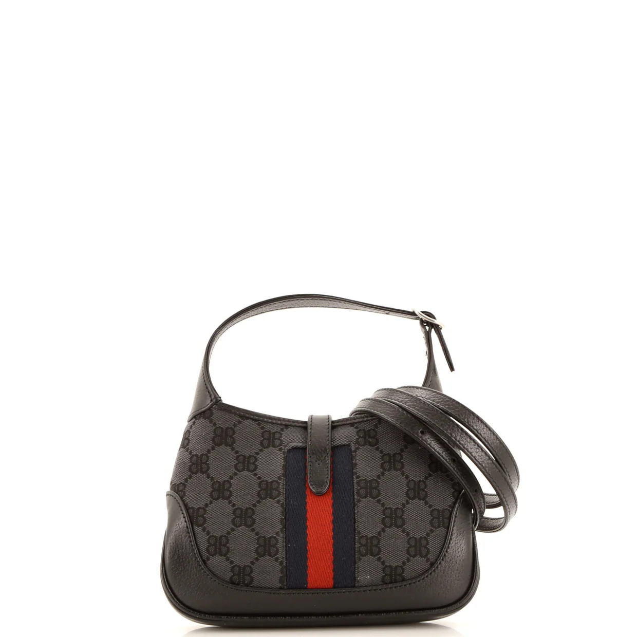 x Gucci The Hacker Project Jackie 1961 Hobo BB Coated Canvas Mini - Deep Luxury