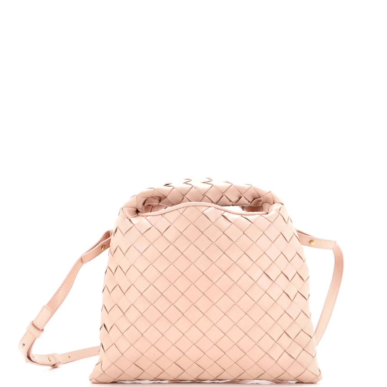Hop Top Handle Bag Intrecciato Nappa Mini - Deep Luxury