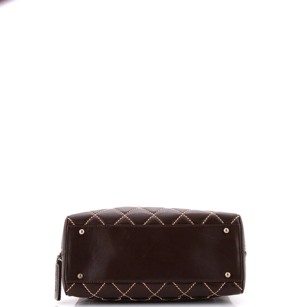 Surpique Zip Around Satchel Quilted Leather Large - Deep Luxury