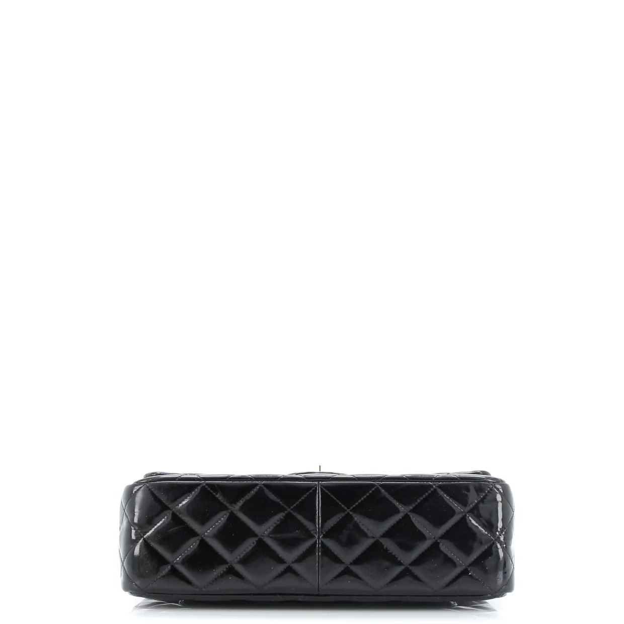 Classic Double Flap Bag Quilted Patent Jumbo - Deep Luxury