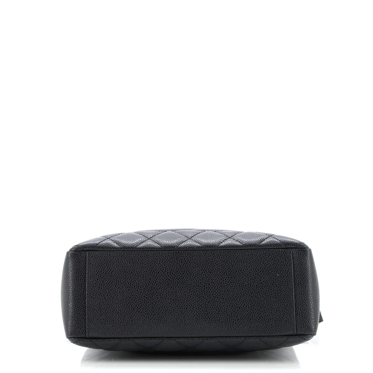 Petite Shopping Tote Quilted Caviar - Deep Luxury