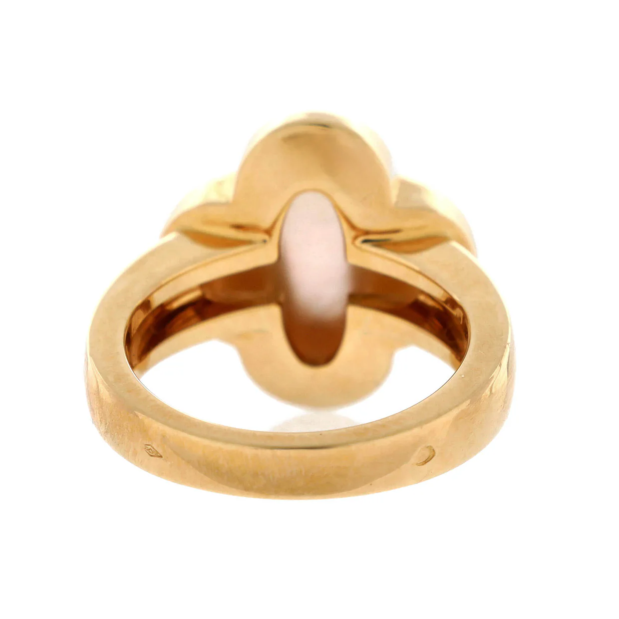 Pure Alhambra Ring 18K Yellow Gold and Mother of Pearl - Deep Luxury